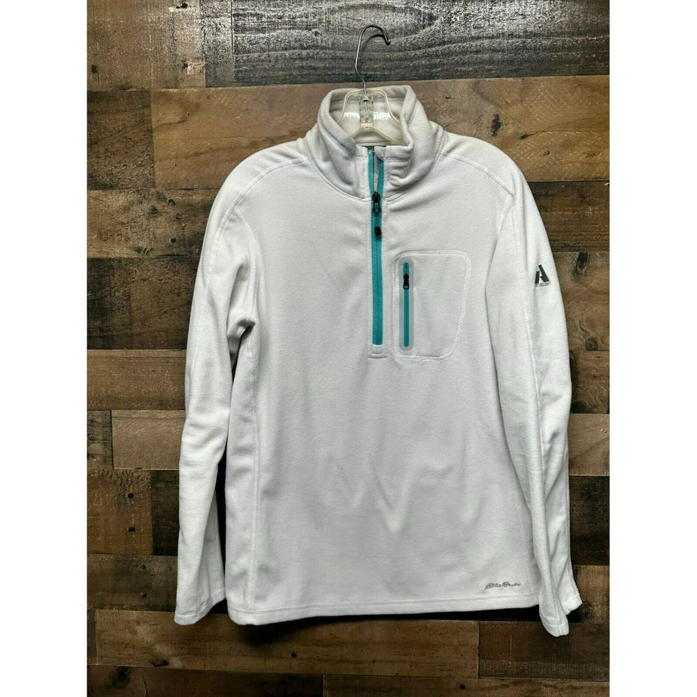 Eddie Bauer Women's Fleece 1/2‎ Zip Up Jacket Size Large